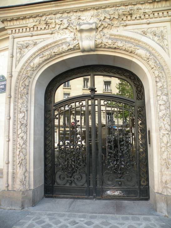  belle entrée d'immeuble, Boulevard Raspail